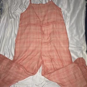 coral jumpsuit